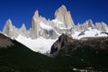 Mount Fitz Roy Argentina aka the smoking mountain Royalty Free Stock Photo