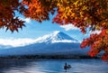 Mount Fuji in Autumn Color, Japan Royalty Free Stock Photo