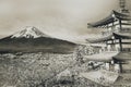 Mount Fuji, Chureito Pagoda in Autumn