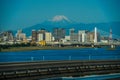 Mount Fuji and city