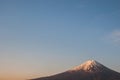 Mount Fuji with Clear sky at Kawakuchigo lake Royalty Free Stock Photo