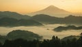 sea of clouds, mount fuji, japan5 Royalty Free Stock Photo