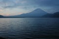 Mount Fuji at dawn Royalty Free Stock Photo