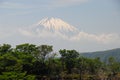 Mount Fuji distance Royalty Free Stock Photo