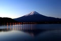 Mount Fuji in the early morning sunrise Royalty Free Stock Photo