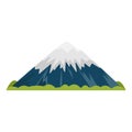 Mount Fuji. Fuji-san. Japan volcano. vector illustration icon