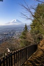 Mount Fuji - Fujiyama, the highest active volcano mountain in Japan Royalty Free Stock Photo