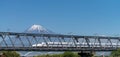 Mount Fuji and high speed train
