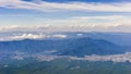 Mount fuji, japan climbing from yoshida trail. Royalty Free Stock Photo