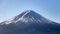 Mount Fuji in Japan close-up in winter Royalty Free Stock Photo