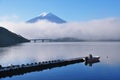 Mount Fuji and Kawaguchigo lake Royalty Free Stock Photo