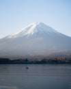 Mount Fuji Kawaguchiko lake Royalty Free Stock Photo