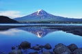 Mount Fuji and Kawaguchiko lake Royalty Free Stock Photo