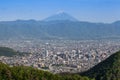 Mount Fuji and Kofu city