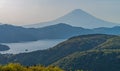 Mount Fuji and lake Ashinoko