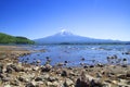 Mount Fuji & Lake Kawaguchi Royalty Free Stock Photo