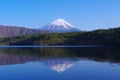 Mount Fuji from Lake Saiko Royalty Free Stock Photo