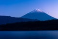 Mount Fuji and lake Saiko