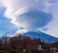 Mount Fuji lenticular cloud