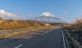 Mount Fuji with road