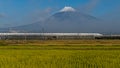 Mount Fuji and Shinkansen bullet train