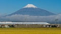 Mount Fuji and Shinkansen bullet train