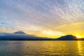 Mount Fuji sunset, Japan.