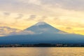 Mount Fuji sunset, Japan. Royalty Free Stock Photo