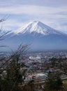 Mount Fuji at sunny day in autumn Royalty Free Stock Photo