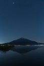 Mount Fuji under the stars Royalty Free Stock Photo