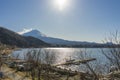 Mount Fuji view from Lake Kawaguchi, Yamanashi Prefecture Royalty Free Stock Photo