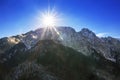 Mount Giewont in Tatra mountains