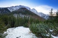 Mount Giewont in Tatra mountains