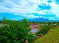 Mount, green, nature, view, trees, field, Sky, Blue, love, Rilax, travel, Indonesia