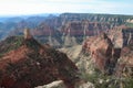 Mount Hayden and Hancock Butte from Point Imperial Grand Canyon Royalty Free Stock Photo