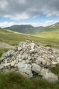 Mount Helvellyn, 950 metres high above Lake Ullswater. Royalty Free Stock Photo