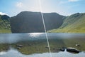 Mount Helvellyn, 950 metres high above Lake Ullswater. Royalty Free Stock Photo