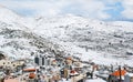 Mount Hermon and the Druze village of Majdal Shams Royalty Free Stock Photo