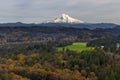 Mount Hood over Barlow Trail Route Royalty Free Stock Photo