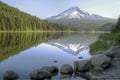 Mount Hood Reflection on Trillium Lake Royalty Free Stock Photo