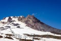 Mount Hood Summit and Chairlift Royalty Free Stock Photo