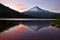 Mount Hood at Trillium Lake 4 Royalty Free Stock Photo