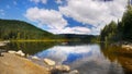 Mount Hood, Trillium Lake Summer Vacation, Oregon Royalty Free Stock Photo