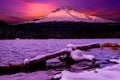 Mount Hood Trillium Lake at sunset, National Forest, Oregon,USA Royalty Free Stock Photo