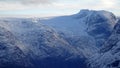 Mount Hoven glacier view  in Loen in Vestland in Norway Royalty Free Stock Photo