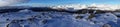 Mount Hoven panorama in Loen in Vestland in Norway Royalty Free Stock Photo