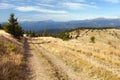 Mount Hoverla or Goverla and unpaved road Royalty Free Stock Photo