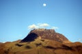 Mount Imbabura Under a Full Moon Royalty Free Stock Photo