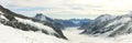 Mount Jungfrau panorama view Top of Europe, Switzerland Royalty Free Stock Photo