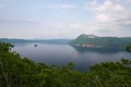 Mount Kamui and the beautiful clear blue Lake Mashu